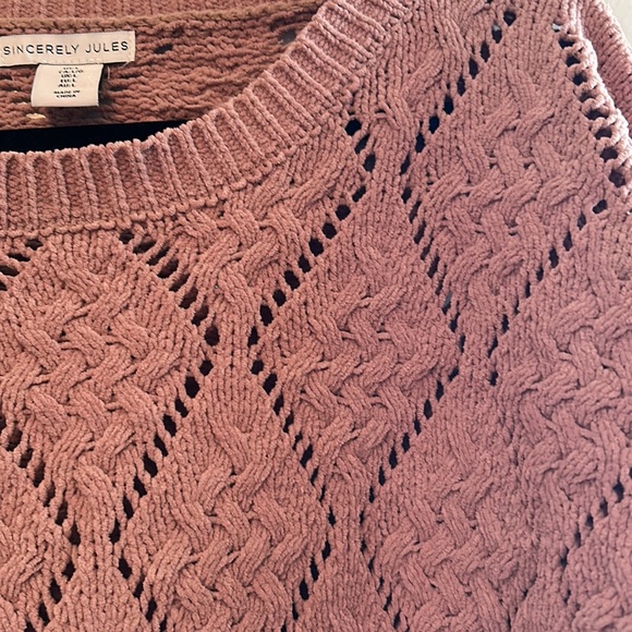 Sincerely Jules cropped Sweater Sz L - Picture 3 of 7